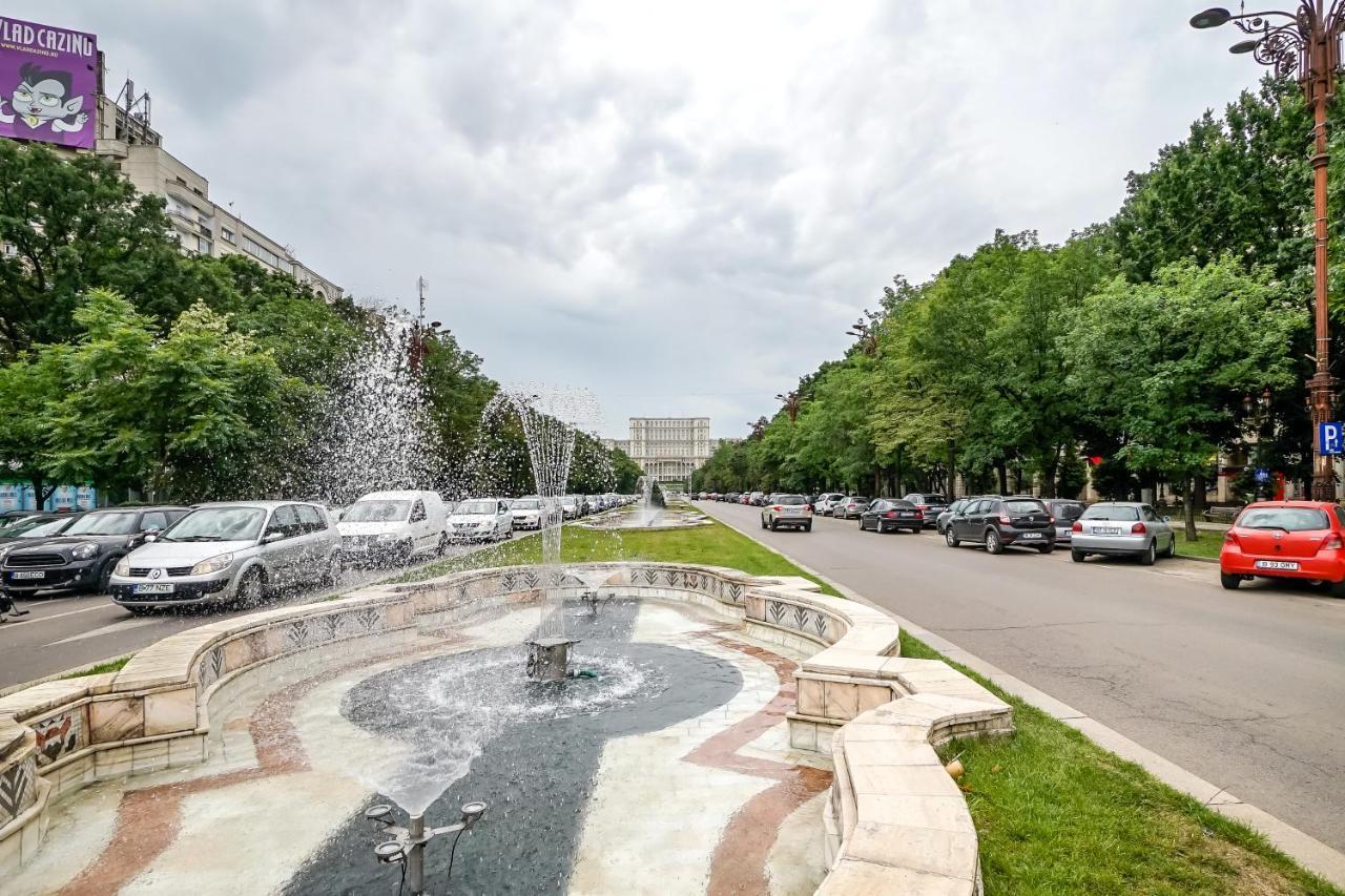 Roof View Bucharest Artesian Fountains Apartment Bagian luar foto